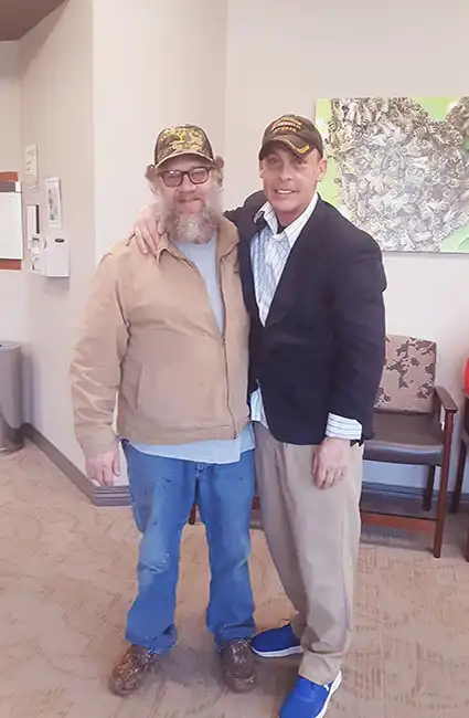 A day out for the Veteran and author David Haave meets with fellow members of the Disabled American Veterans 2023 Arkansas -- David Haave